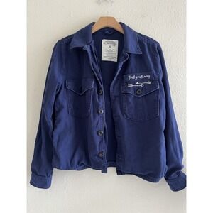 Zara Navy Utility Jacket